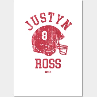 Justyn Ross Kansas City Helmet Font Posters and Art